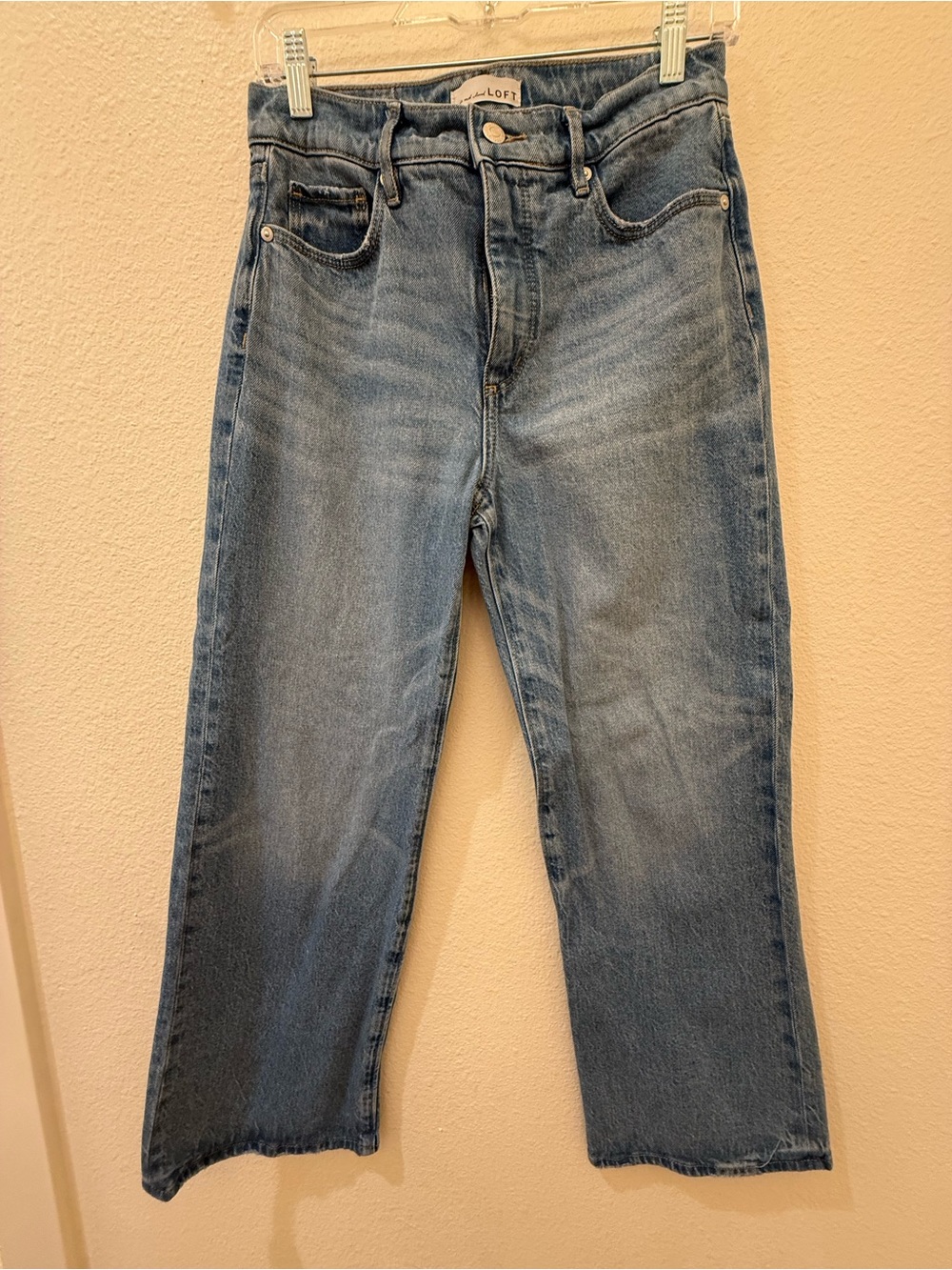 LOFT Medium Wash Wide Leg Jeans